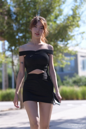 7030碧玉HS连衣DQ【799P】逛街的超短裙大长腿美女套图