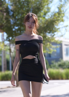 7030碧玉HS连衣DQ【799P】逛街的超短裙大长腿美女套图