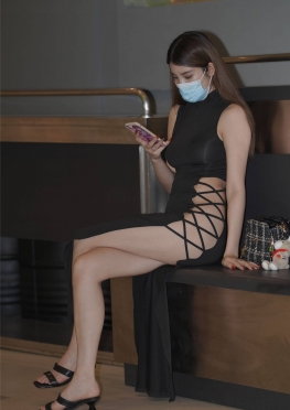 10578夜色-HS长Q【330P】无内长裙大长腿美女逛街套图