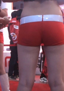 65859-65862魔镜街拍第一站一群红色紧身短裤热裤大长腿美女